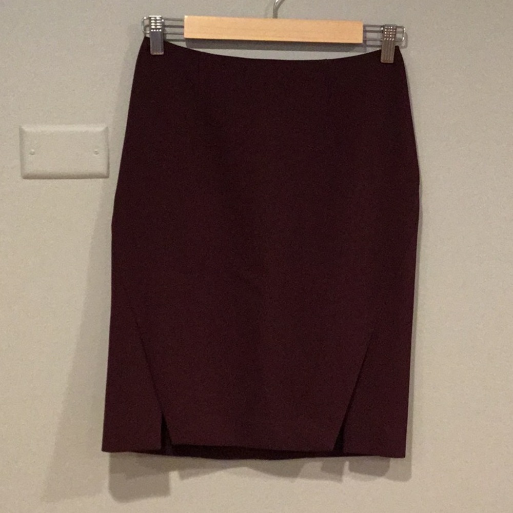 Black House White Market wine colored skirt